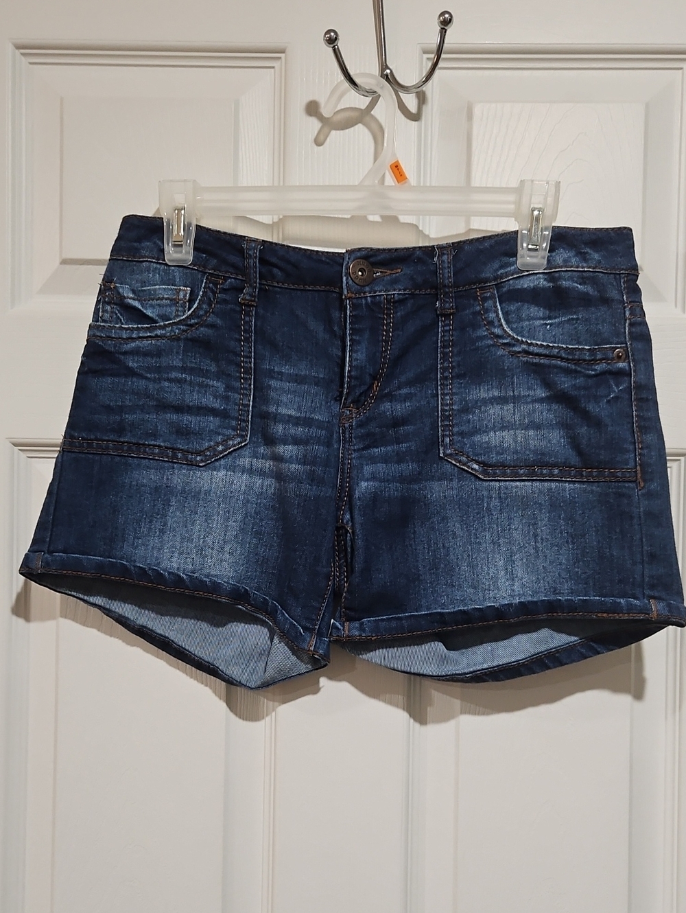 Mudd Women's Dark Blue Denim Shorts